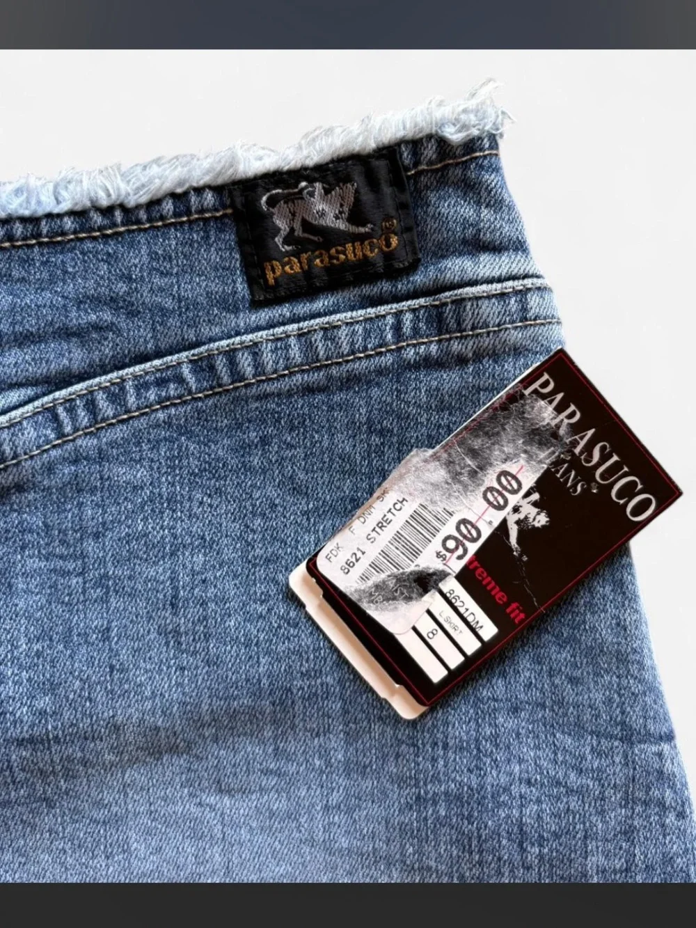 Vintage Parasuco Denim Midi Skirt <3